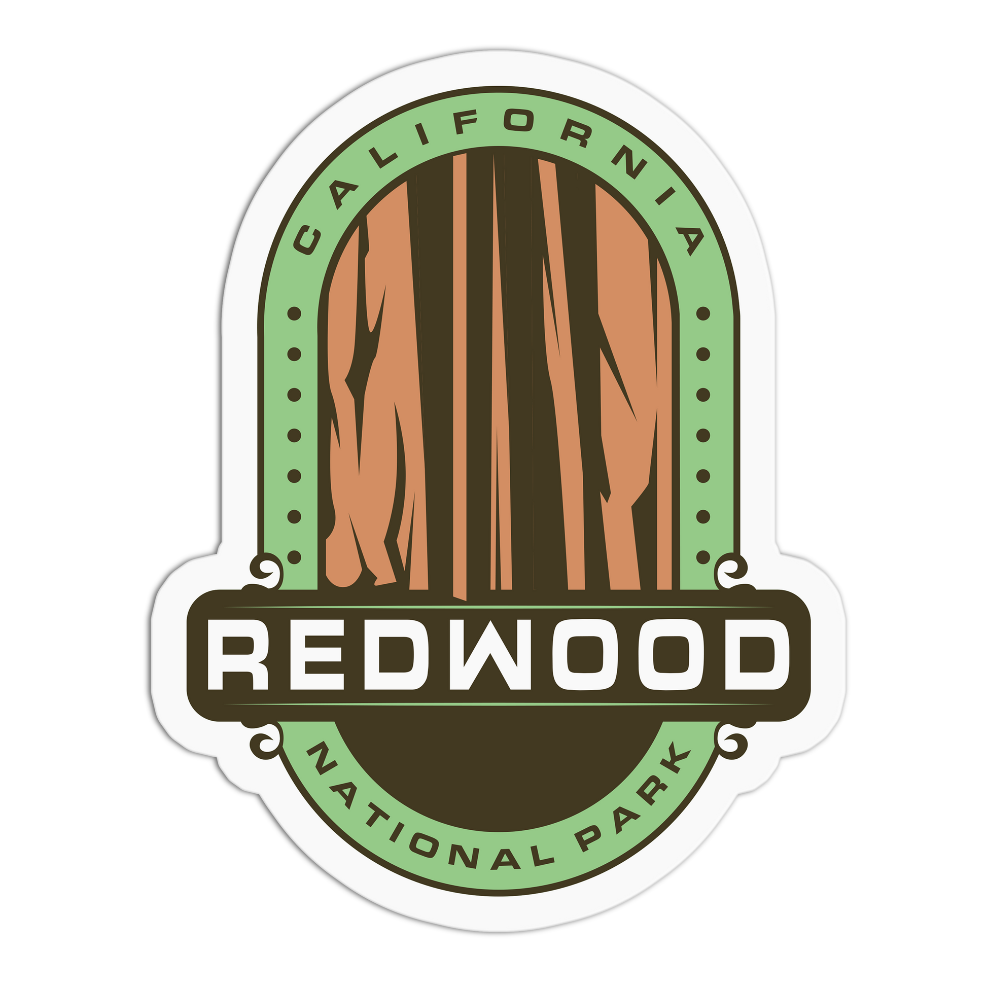 Redwood Travel Series Redwood Stickers