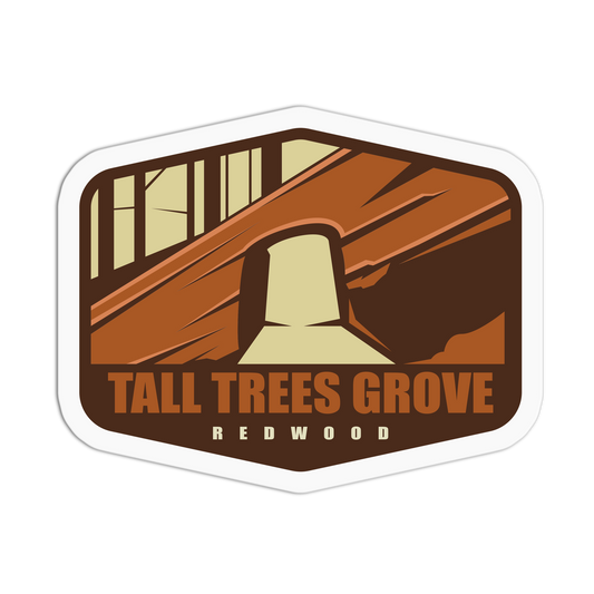 Tall Trees Grove Travel Series Redwood Stickers