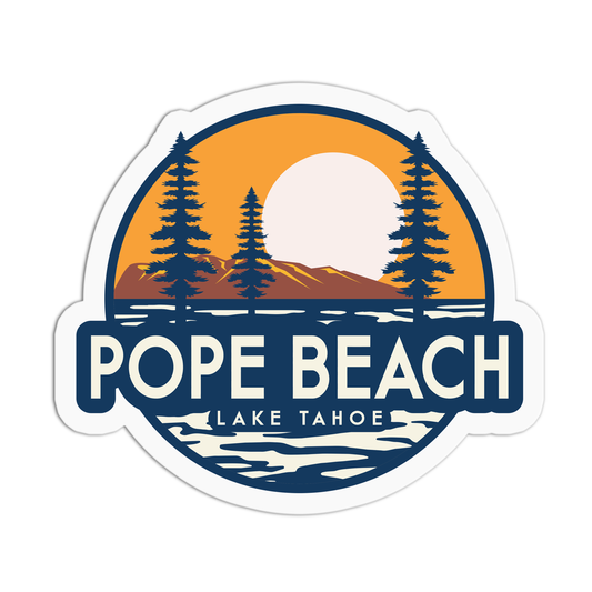 Pope Beach Travel Series Stickers