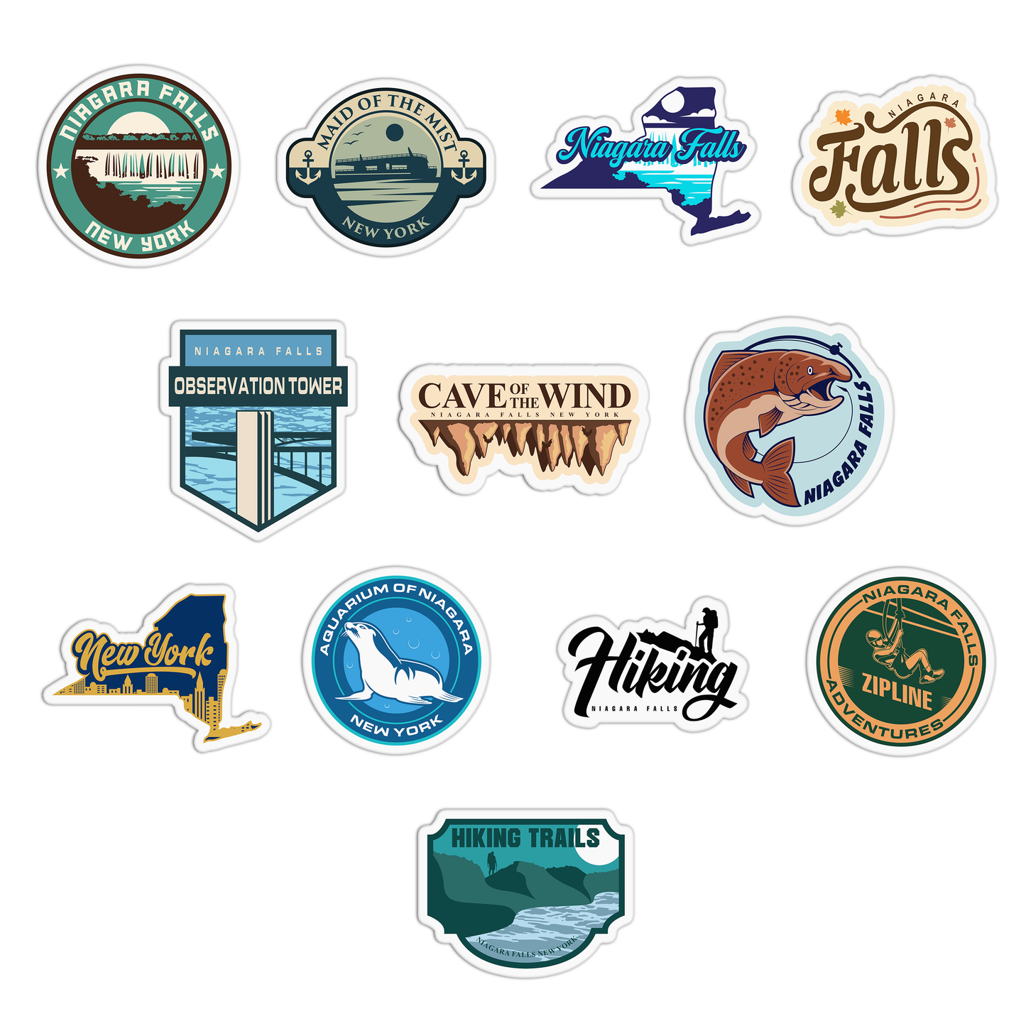 Travel Series_Niagara Falls Stickers Sheet
