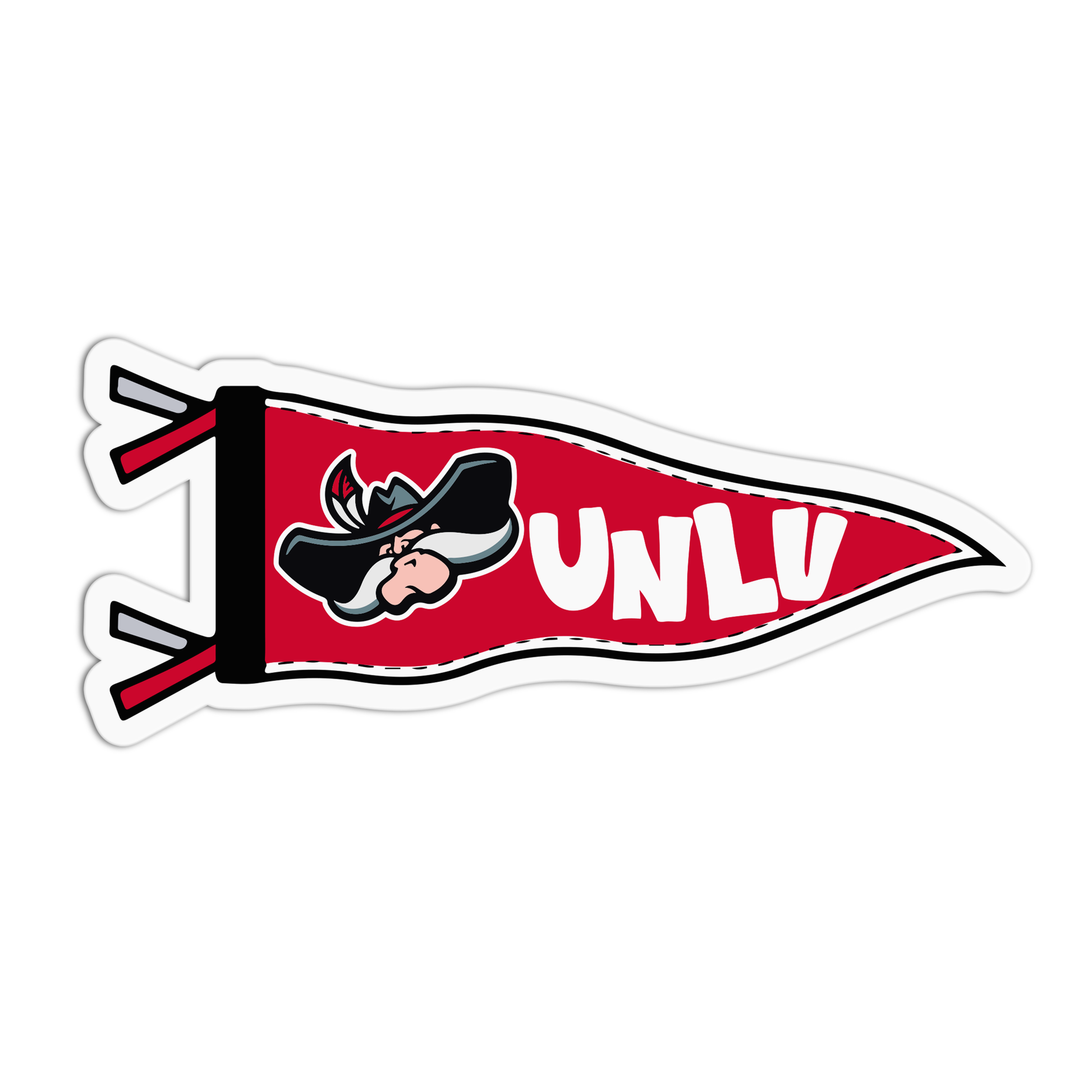 UNLV University Flag Sticker
