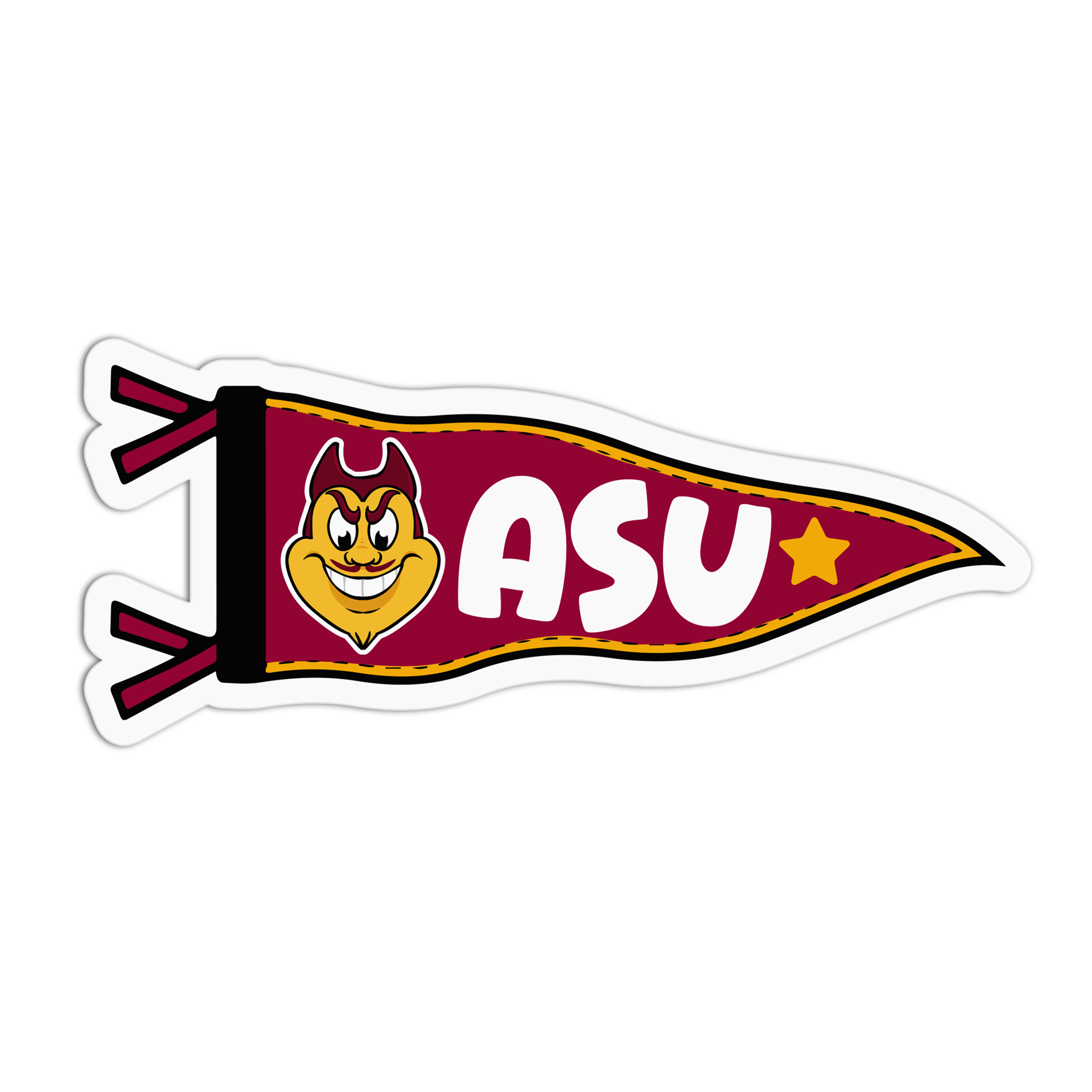 ASU University Flag Sticker – The Stkr Store