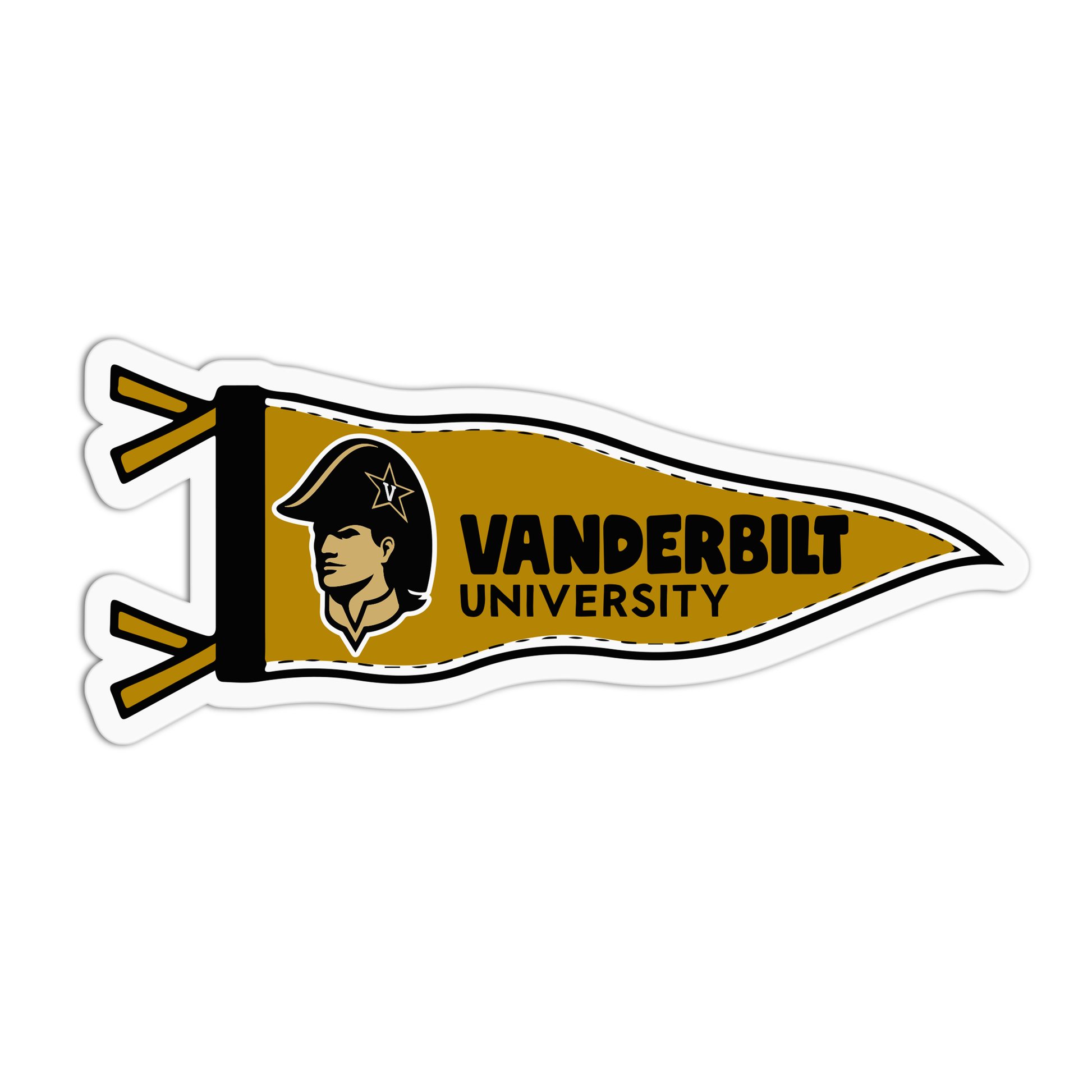 VANDERBILT University Flag Sticker