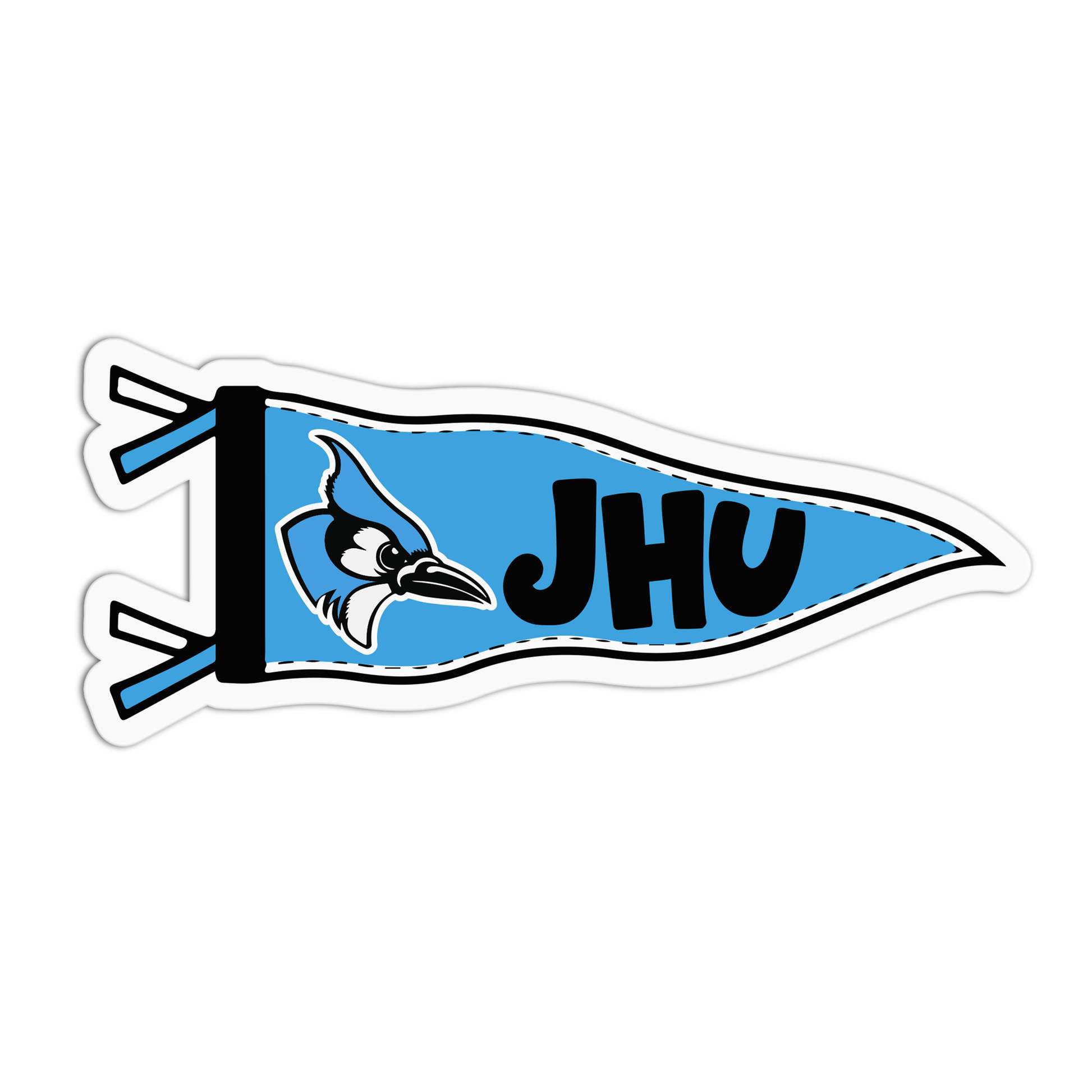 JHU University Flag Sticker