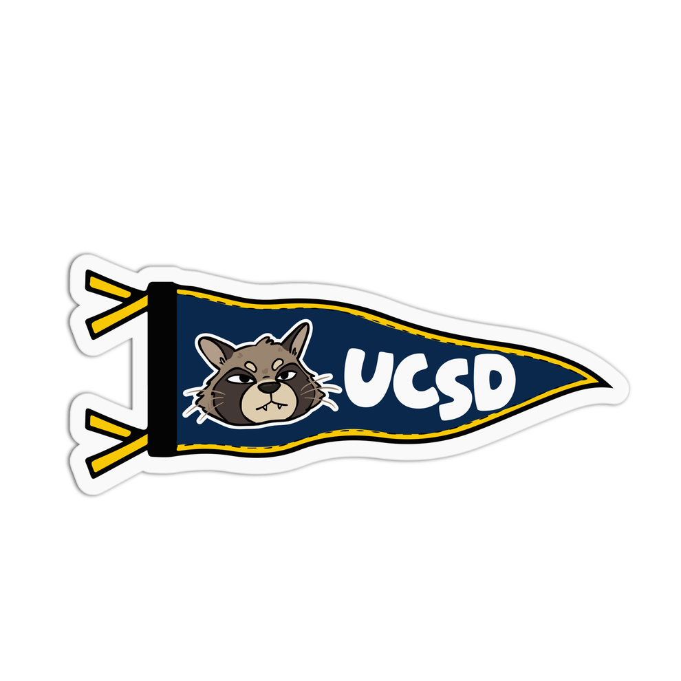 Ucsd Football Sticker UC San Diego University Flag Sticker – The Stkr Store
