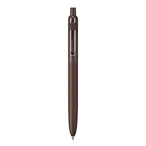 Brown pen on a white background
