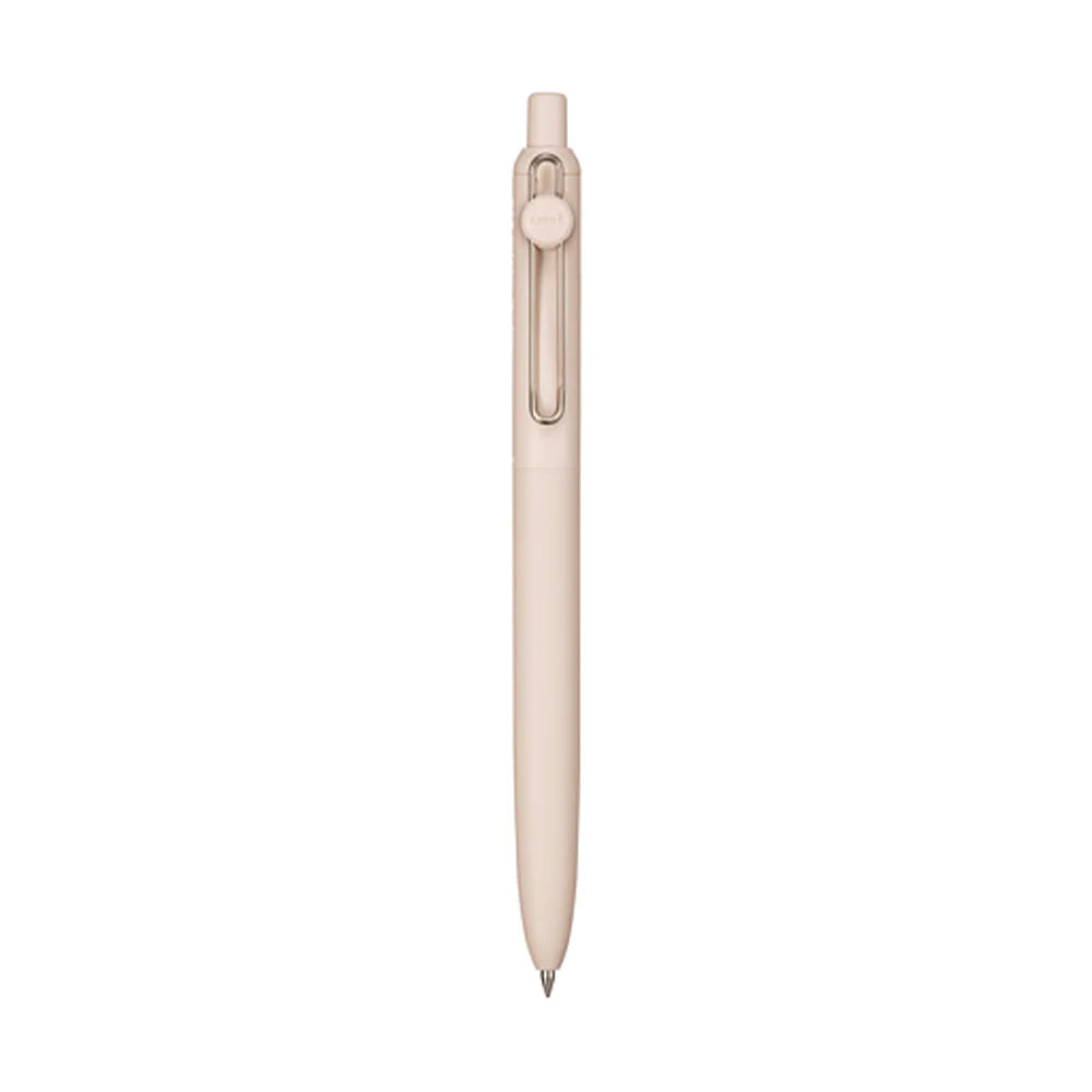 Beige pen on a white background