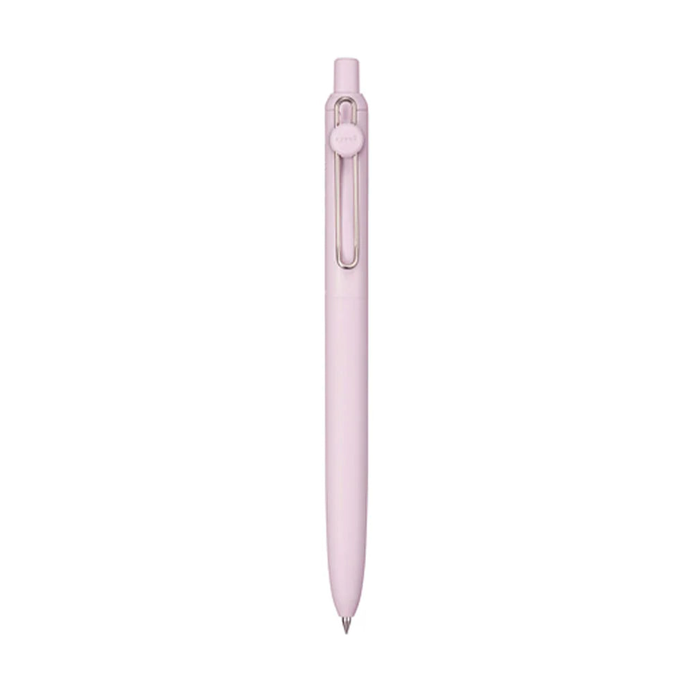 Pink pen on a white background
