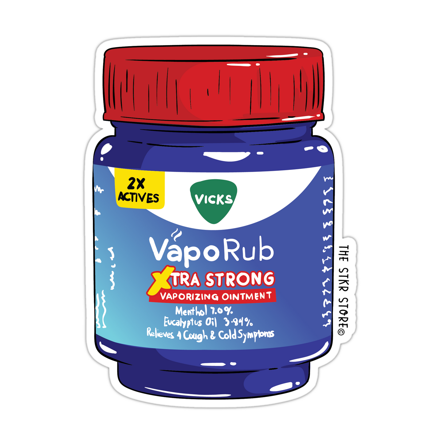 Vicks Extra Strong Textured Stickers