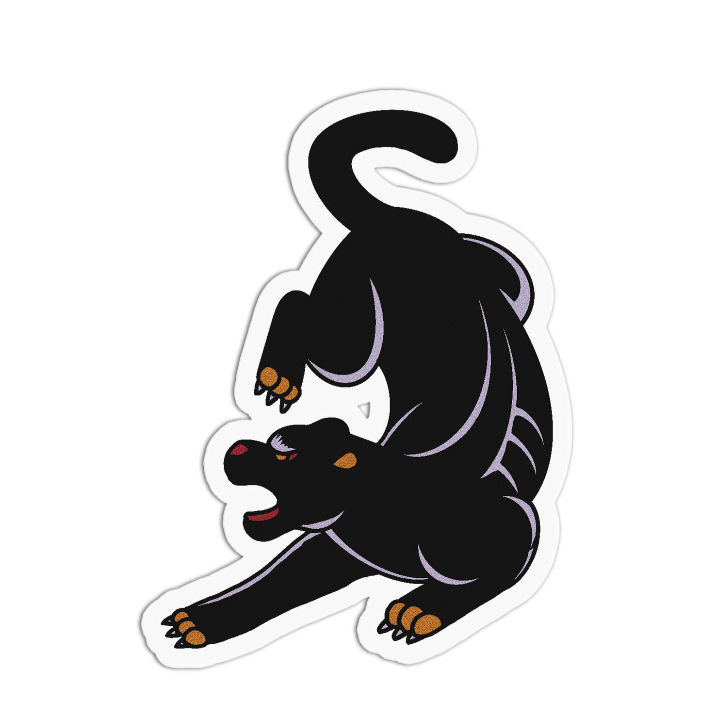 Black Panther American Tattoo Sticker