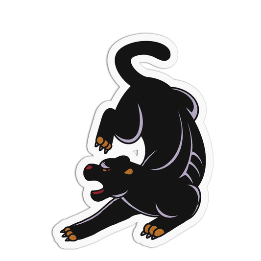 Black Panther American Tattoo Sticker