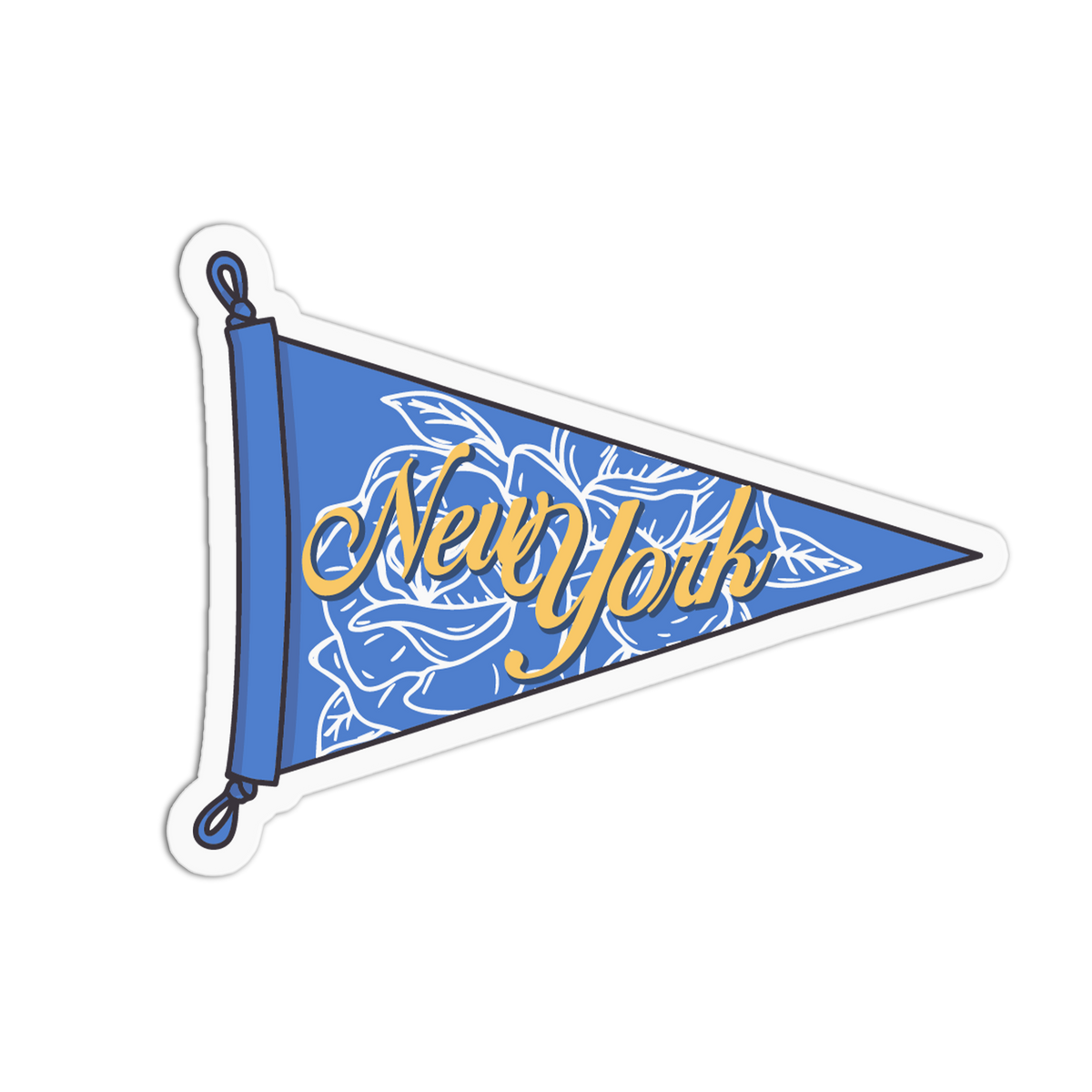 Empire Pennant - Vintage State Flag Sticker