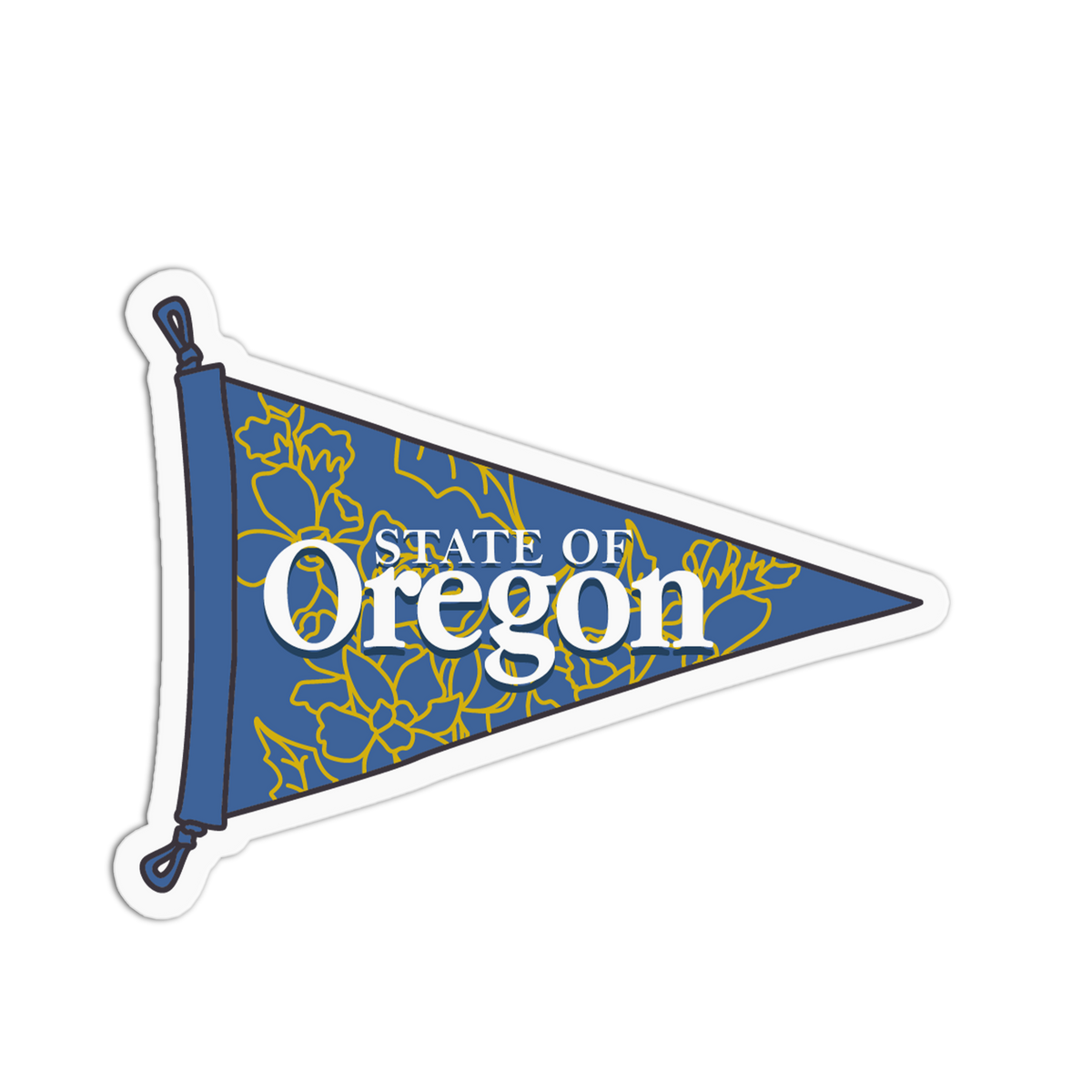 Beaver Emblem - Vintage State Flag Sticker
