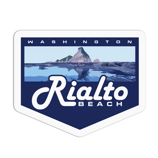 Rialto Beach - Travel Series Washington Sticker - The Stkr Store
