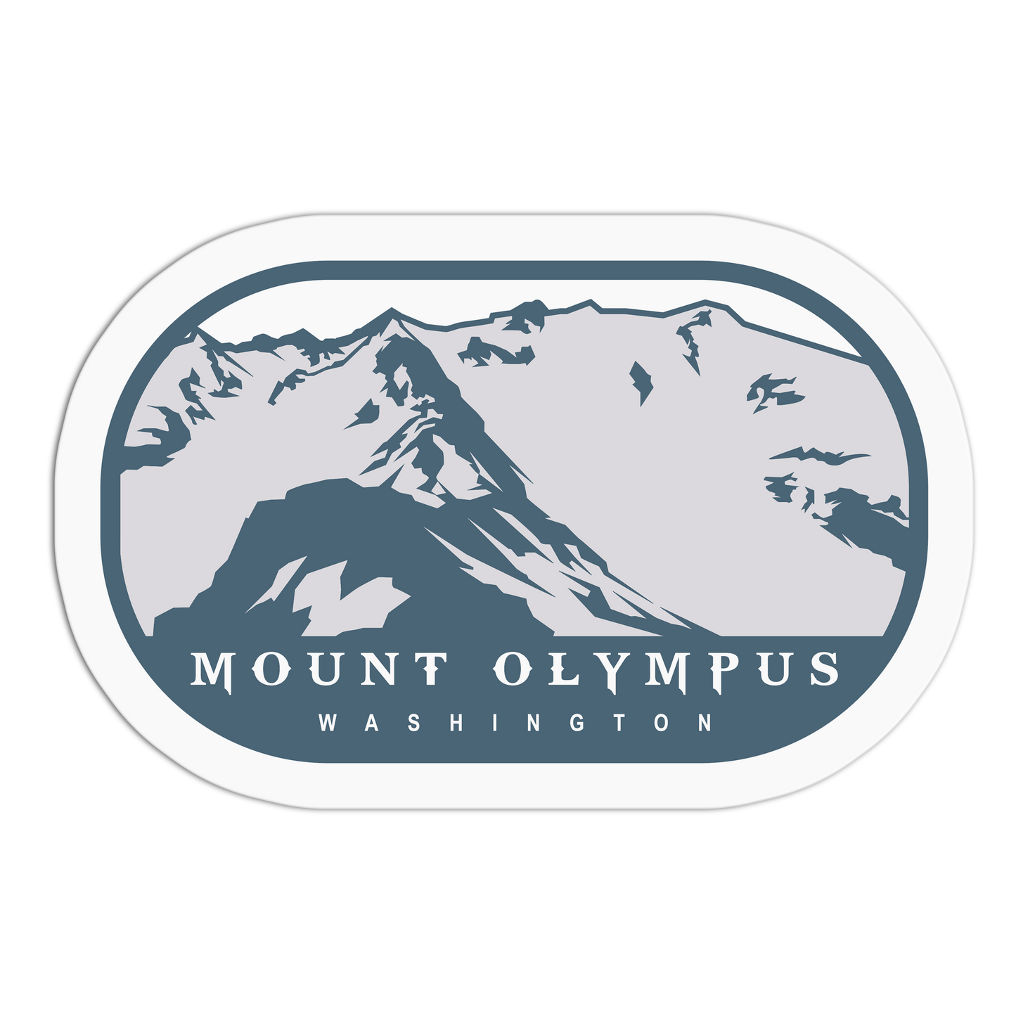 Mount Olympus - Travel Series Washington Sticker - The Stkr Store