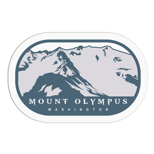 Mount Olympus - Travel Series Washington Sticker - The Stkr Store