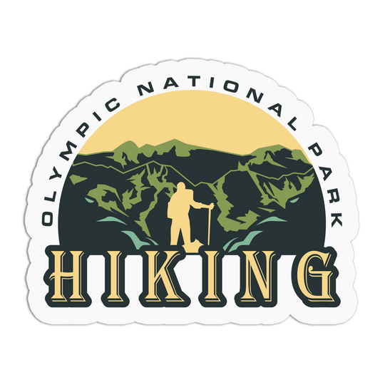 Olympic National Park Hiking - Travel Series Washington Sticker - The Stkr Store