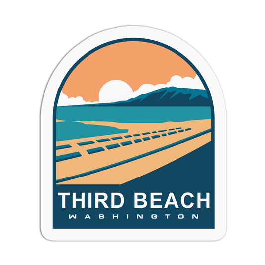 Third Beach - Travel Series Washington Sticker - The Stkr Store