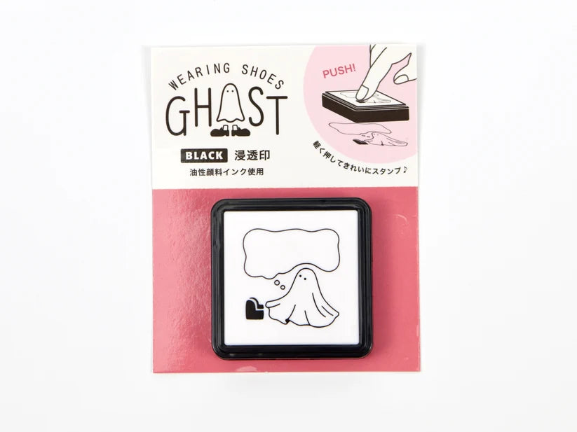 Ghost Wearing Shoes - Black Stamp