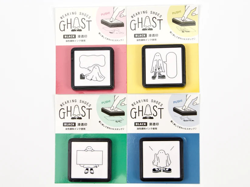 Ghost Wearing Shoes - Black Stamp