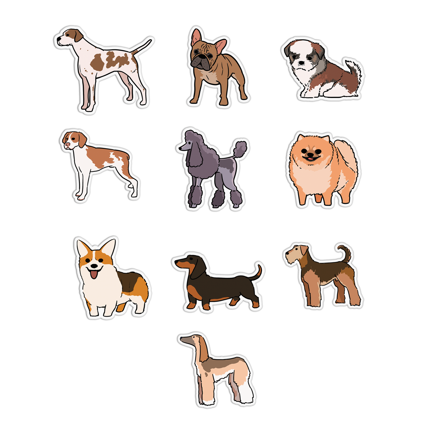 Dogs Stickers Sheet