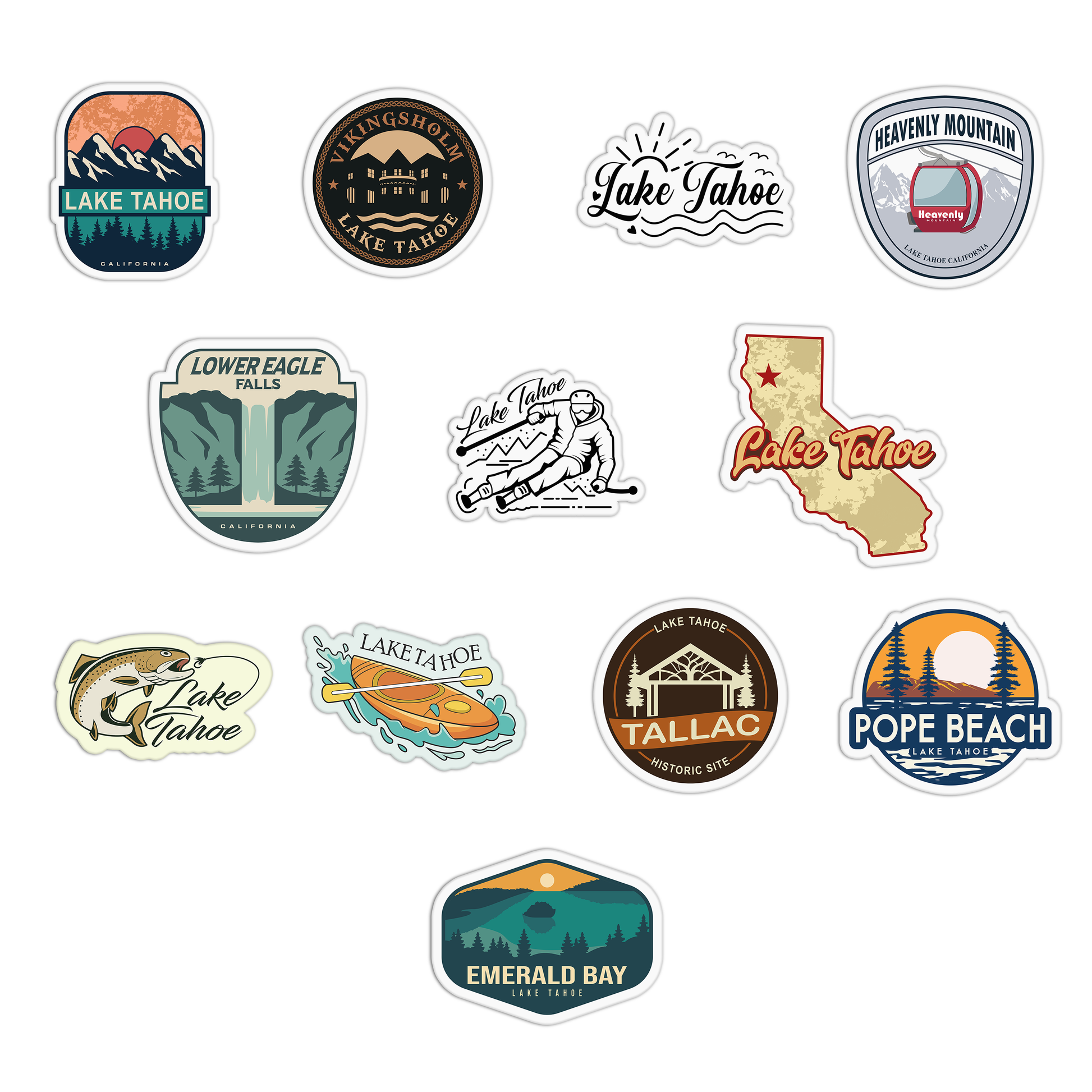 Travel Series Stickers Sheet