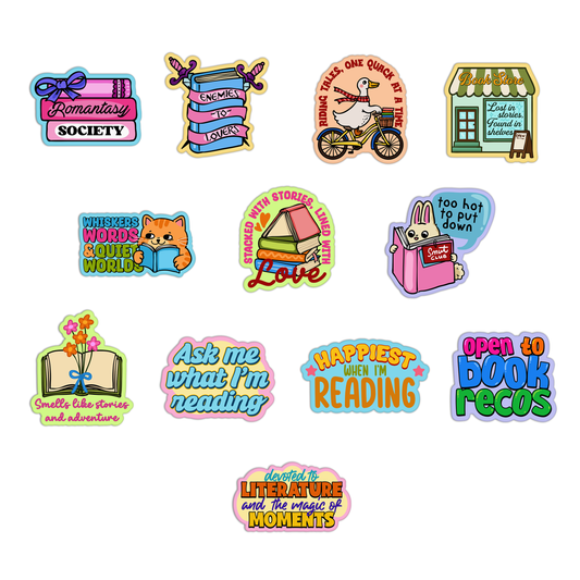 Books And Reading Stickers Pack