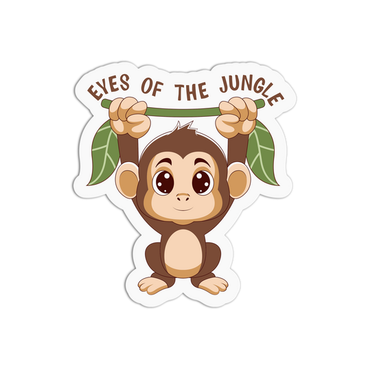 Monkey Wildlife Textured Stickers