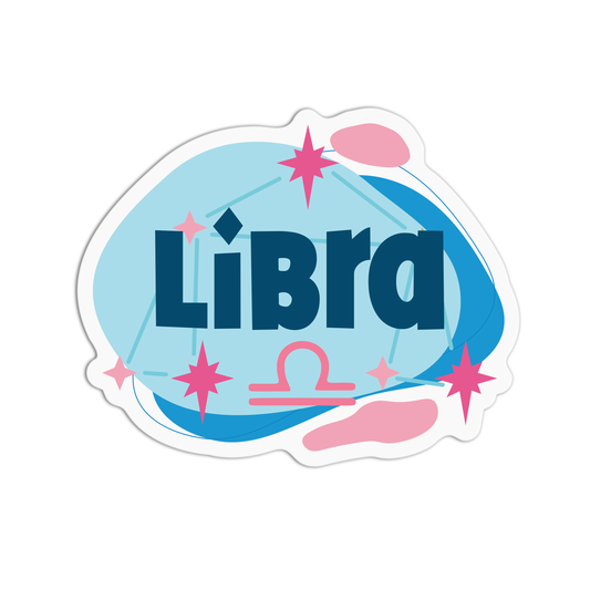 Libra Zodiac Sign Stickers