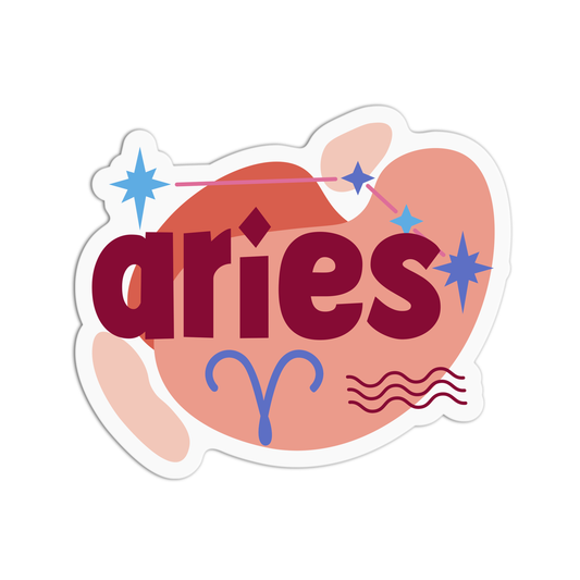 Aries Zodiac Sign Stickers